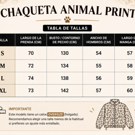 Chaqueta animal Print brow - Imagen 3